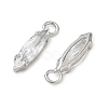 Brass Pave Clear Cubic Zirconia Charms CU-CBAD360-09P-01-2