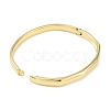 304 Stainless Steel Faceted Ring Hinged Bangles for Women BJEW-C071-16G-4