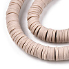 Handmade Polymer Clay Bead Strands CLAY-T002-6mm-80-4