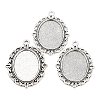 Tibetan Style Alloy Pendant Cabochon Settings FIND-XCP0002-93AS-1