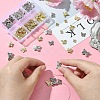 91Pcs 6 Styles Tibetan Style Alloy Butterfly Beads FIND-YW0004-92-4