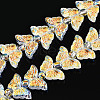 Electroplate Glass Beads Strands EGLA-N012-04C-1