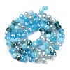 Electroplate Glass Beads Strands EGLA-YW0002-D05-1