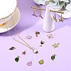 150Pcs 15 Style Alloy Enamel Pendants ENAM-SZ0002-03-4