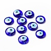 Handmade Lampwork Evil Eye Pendants LAMP-E106-02G-2