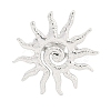 Non-Tarnish Textured Sun 304 Stainless Steel Adjustable Rings for Women RJEW-H231-01P-2