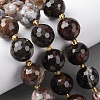 Natural Petrified Wood Beads Strands G-C249-A24-16MM-1