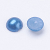 Half Round Domed Imitated Pearl Acrylic Cabochons X-OACR-H001-4x2mm-2