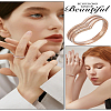 1Pc Stainless Steel Three Arrow Heart Hollow Finger Rings for Women RJEW-LP0001-33-4