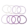 8Pcs Glass Seed Beads Stretch Bracelets for Women BJEW-MZ00270-5