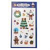 Christmas Theme PET Plastic Stickers AJEW-Q151-01A-1