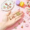 12Pcs 12 Styles Brass Micro Pave Cubic Zirconia Pendants KK-CJ0004-30-4
