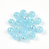 Electroplate Pearlized Glass Pearl Beads EGLA-T021-14B-07-1