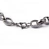 Tarnish Resistant Heart 304 Stainless Steel Link Necklaces and Bracelets Jewelry Sets SJEW-F132-08P-4