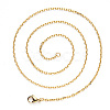 PVD Vacuum Plating 304 Stainless Steel Cable Chain Necklace NJEW-S420-008A-G-3