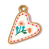 Printed 304 Stainless Steel with Enamel Pendants SA-OY002-67G-01-1