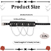 1Pc Punk PU Leather Necklaces NJEW-CL0001-24-2