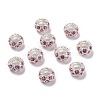 Alloy Rhinestone European Beads CPDL-H999-22-1-2