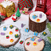 30Pcs 5 Styles Christmas Opaque Resin Cabochons CRES-SC0003-23-4