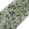 Natural Green Rutilated Quartz Beads Strands G-E411-18-3mm-1