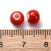 Bright Glazed Porcelain Beads PORC-D300-A15-2