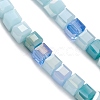 Gradient Color Electroplate Glass Bead Strands GLAA-E042-05A-3