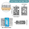 50Pcs 5 Style Zinc Alloy Pendants FIND-DC0001-45-3