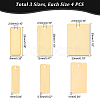 12Pcs 3 Style Ion Plating(IP) 201 Stainless Steel Pendant STAS-DC0006-02-4