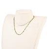 Brass Handmade Glass Beaded   Necklaces NJEW-JN03135-03-5