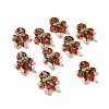 Gingerbread Man Handmade Lampwork Beads LAMP-G150-04-1