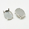 Non-Tarnish 201 Stainless Steel Sew on Prong Settings STAS-T032-03-6x8mm-2