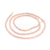 Electroplate Glass Beads Strands X-EGLA-F149-PL-02-4