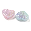 UV Plating Iridescent Acrylic Beads X-OACR-G039-18-2
