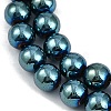 Electroplated Synthetic Magnetic Hematite Beads Strands G-G174-L01-01-3