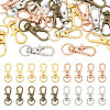 20Pcs 4 Colors Alloy Swivel Lobster Claw Clasps IFIN-TA0001-73-2