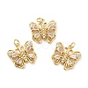 Rack Plating Brass Cubic Zirconia Pendants KK-K270-15G-2
