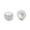 Rondelle Polymer Clay European Beads X2-FIND-U001-01T-1