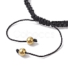 Sport Theme Acylic & Alloy Braided Bead Bracelet BJEW-JB10122-03-4