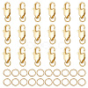 20Pcs Brass Lobster Claw Clasps KK-ME0003-50-1