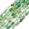 Natural Green Onyx Agate Beads Strands G-K395-A08-01-2