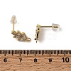 Brass Stud Earring Findings ZIRC-L096-16G-2