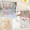 6Pcs 6 Colors Alloy Enamel Bowknot Glass Seed Beaded Wine Glass Charms AJEW-SC00076-5