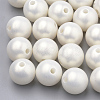 Spray Painted Style Acrylic Beads MACR-T010-10mm-2