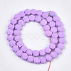 Spray Painted Non-magnetic Synthetic Hematite Beads Strands G-T116-23-09-2