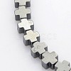Electroplate Non-magnetic Synthetic Hematite Beads Strands G-J211-01-1