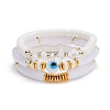 Chunky Tube Beads Bracelets Set BJEW-JB07224-1