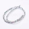 Electroplate Glass Faceted Rondelle Beads Strands EGLA-D020-3x2mm-15-2
