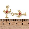 Brass Micro Pave Cubic Zirconia Pendants KK-Z120-02G-02-3