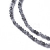 Natural Black Rutilated Quartz Beads Strands G-F596-25A-2mm-3