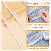 10Yards Polyester & Plastic Pearl Ribbon OCOR-CY0001-78A-5